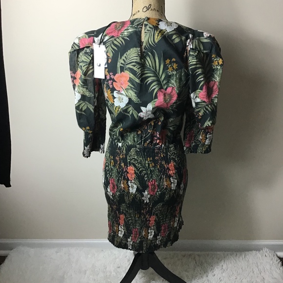 NWT Rebecca Minkoff Geneva Smocked Dress - Picture 3 of 7